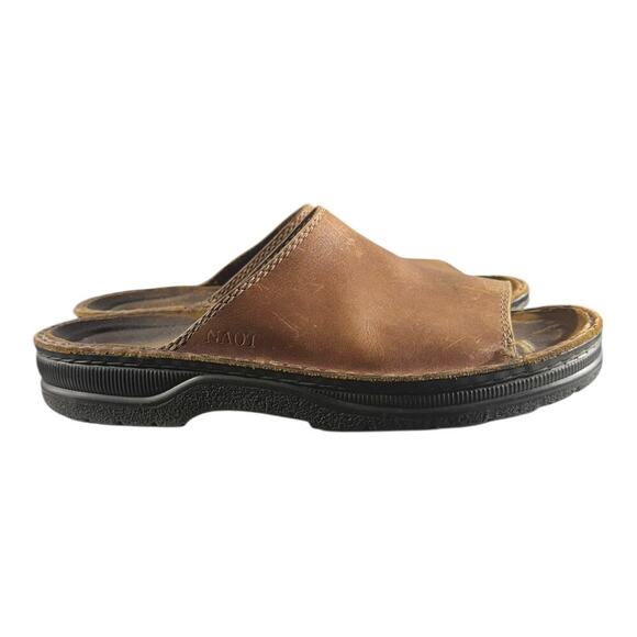 Naot Men’s Tundra Slide Sandal Brown Leather Size EU 43/ US 10 Slip On main image 6